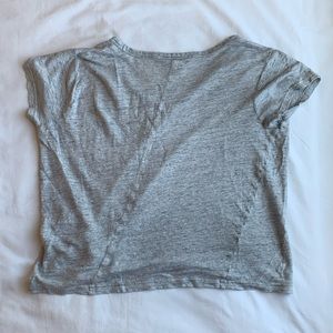 Grey linen top